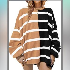 Striped pullover sweater. Free people look a like